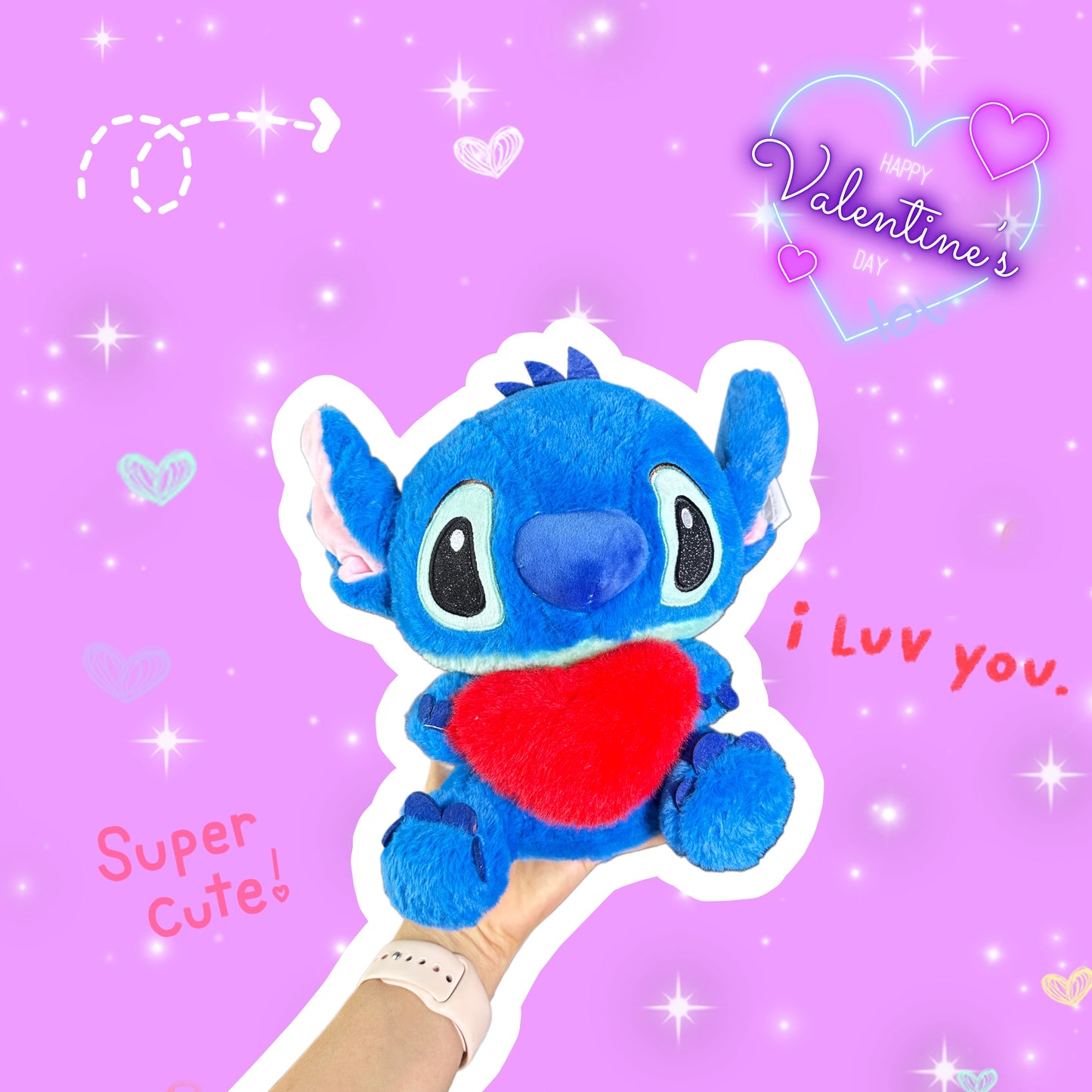 Peluche Stich corazón