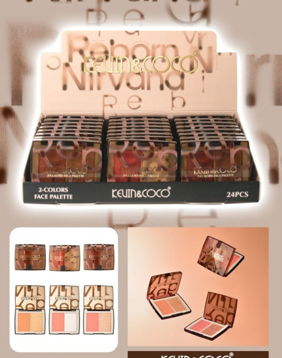 Blush y Iluminador 2 en 1 Kevin y Coco