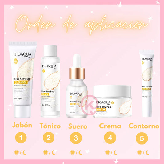 Set Cuidado Facial Arroz Bioaqua