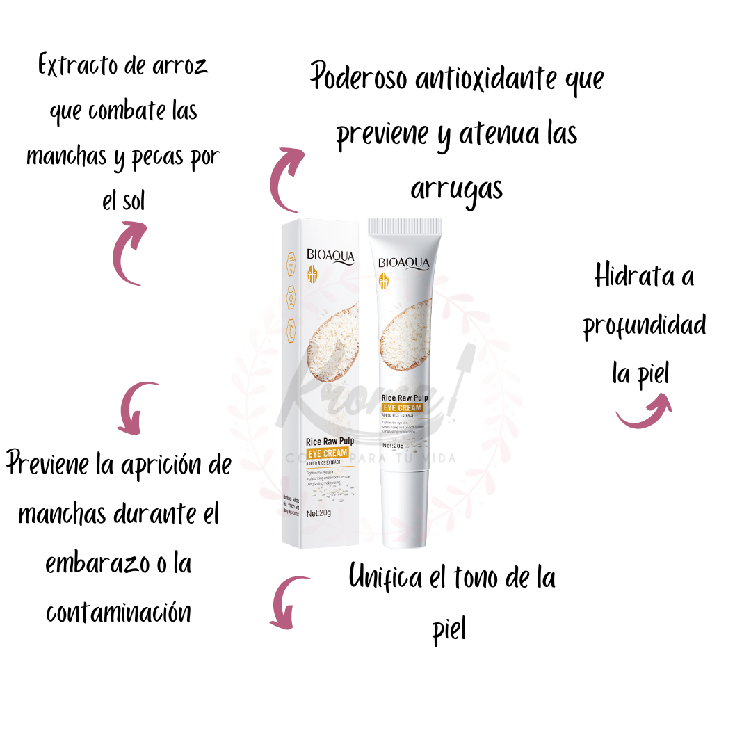 Contorno para Ojos Arroz Bioaqua