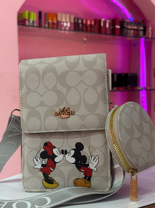 Mensajera Minnie y Mickey  Dupe Coach