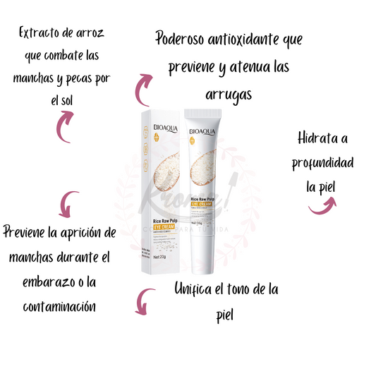 Contorno para Ojos Arroz Bioaqua