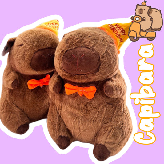 Peluche Capibara Cumpleaños