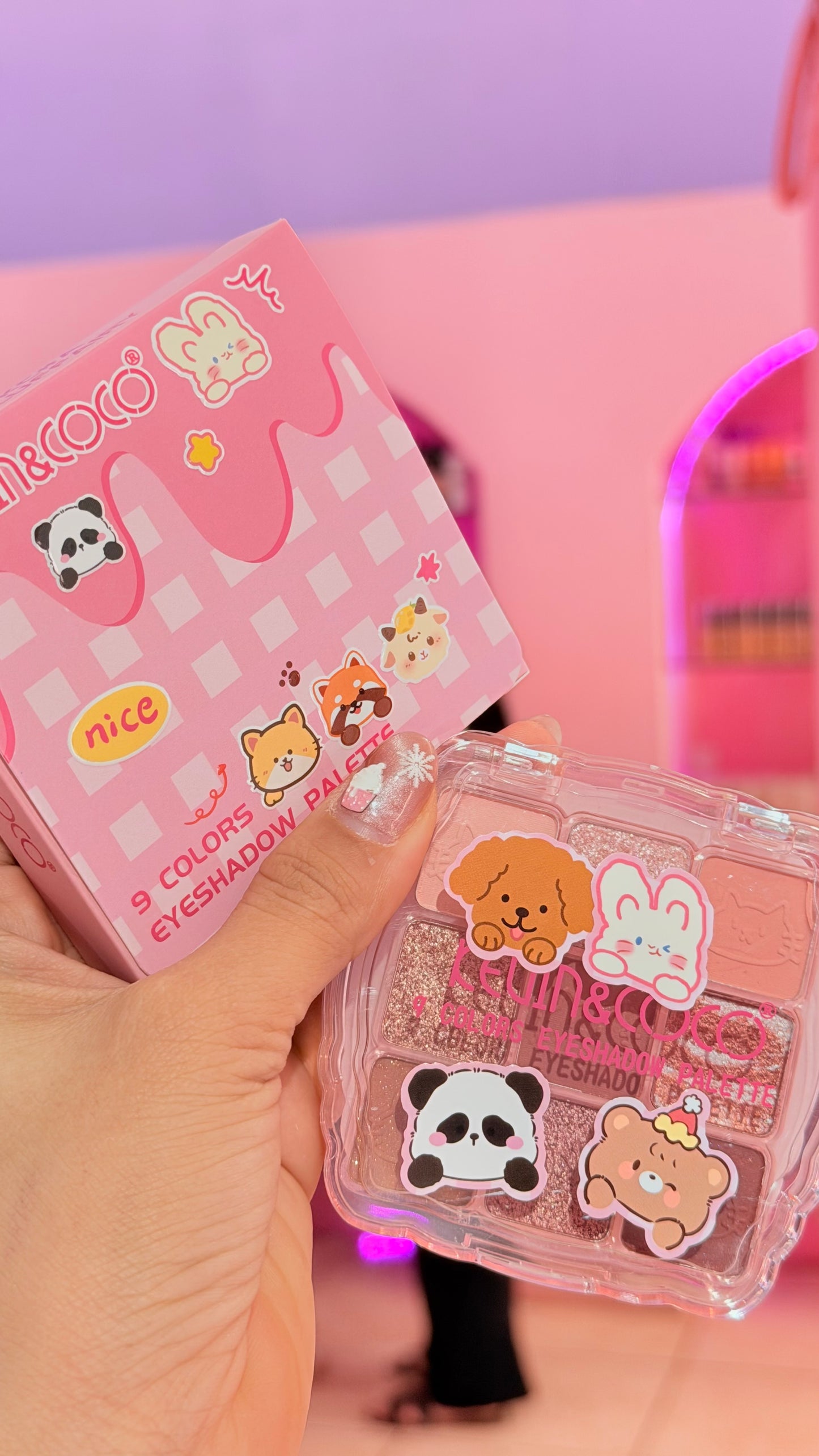 Sombra Pink Tonos Rosa Kevin y Coco