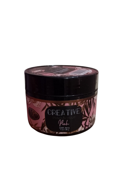 Polvo Acrílico Pink, Blanco Uñas